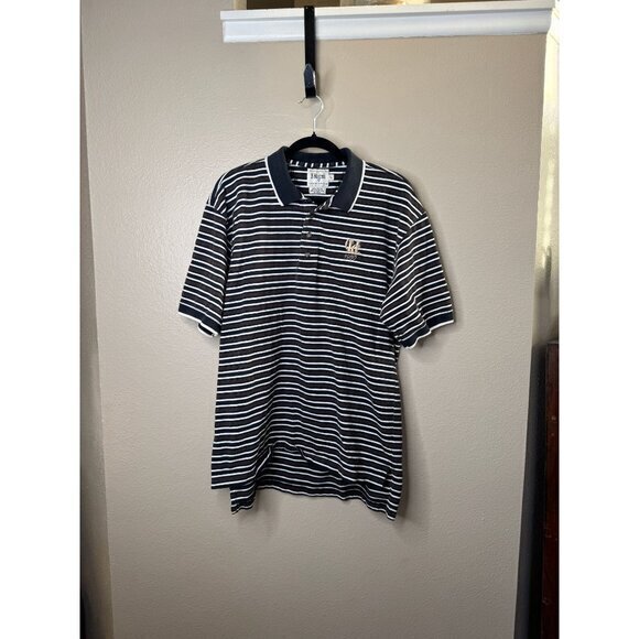 Distinctive E. Magrath Men's Blue Polo Size L short sleeve collared golf shirt - Picture 2 of 7